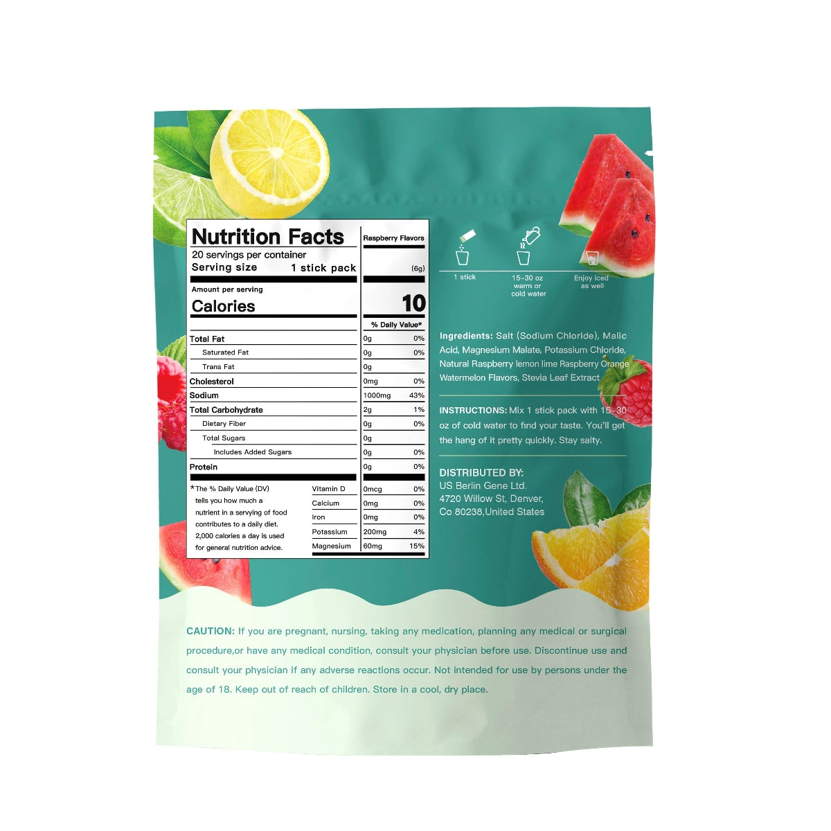 Hydrate+ Hydration Electrolyte Mix 20 Servings